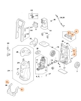 Uchwyt dysz, Stihl RE025007510
