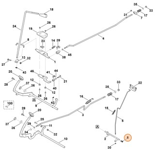 Sprężyna kątowa, Stihl 61407034900