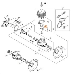 Pierścień tłokowy, 41300343000 