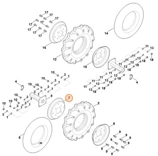 Wewnętrzna część obręczy koła, Stihl 62517442000