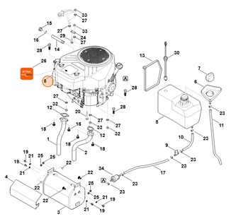 Spalinowy silnik benzynowy EVC 8000.0 (EVC8000-0001), Stihl 61700111843