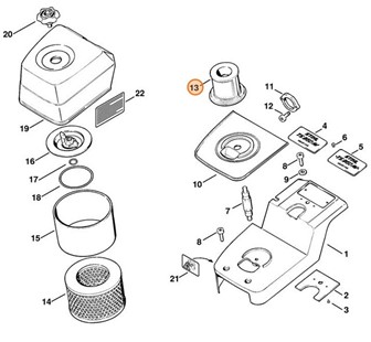 Filtr dodatkowy, Stihl 42011401802