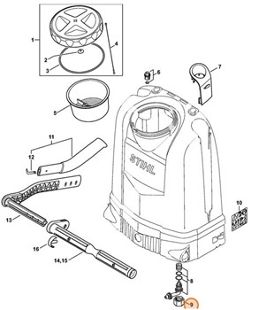 Nakrętka kołpakowa, Stihl 42555122000