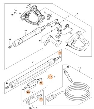 Dysza rotacyjna, Stihl RE015001624