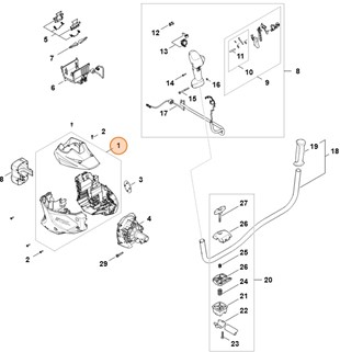 Obudowa silnika, Stihl FA086000850
