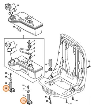 Zatyczka antywibracyjna, Stihl 42447922900