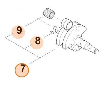 Wał korbowy, Stihl 11240300406