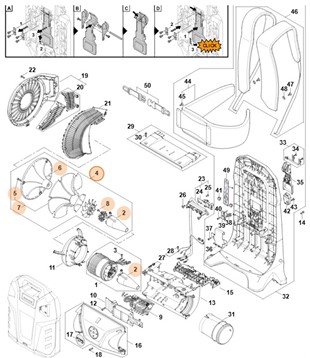 Koło łopatkowe, Stihl BA037700401