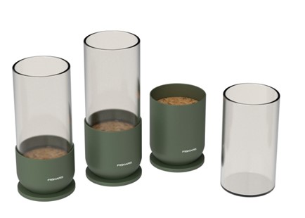 Plant Care Zestaw 3 szklanych pojemników do rozmnażania roślin, Fiskars 1080910