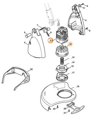 Silnik elektryczny 230 V/50 Hz, Stihl 48156000210