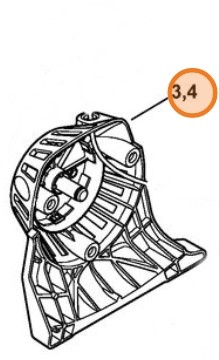 Pokrywa urządzenia rozruchowego, Stihl 41801900401