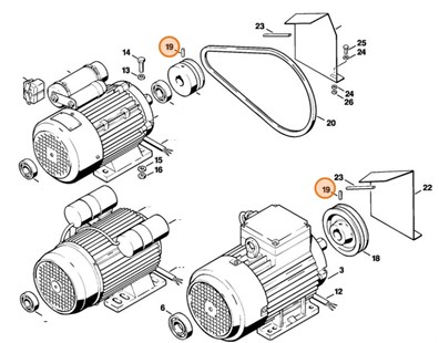 Śruba dwustronna, Stihl 91343811250