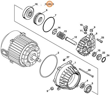 Tarcza zataczająca 12°, Stihl 47197013025