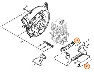 Połówka okładziny rękojeści, Stihl 42417910802