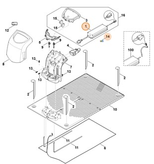 Zasilacz 230 V EUR, Stihl 63094008502