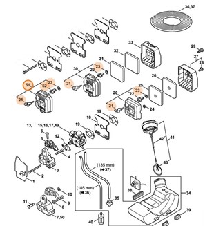 Obudowa filtra, Stihl 41371402800