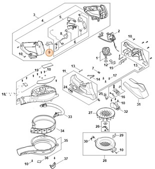 Dźwignia blokady, Stihl SA024357301