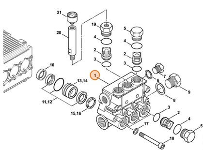 Blok zaworowy, Stihl 47477011200