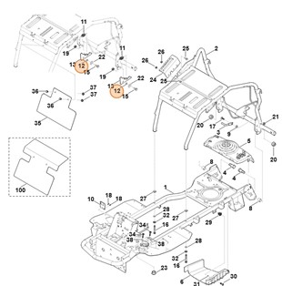 Tulejka odległościowa, Stihl 61707630720