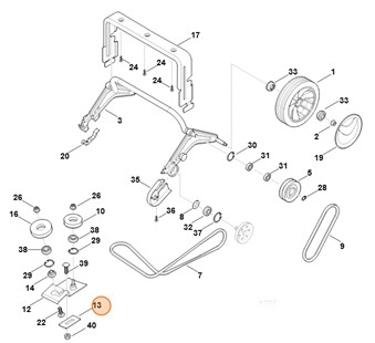 Płyta mocująca, Stihl 62907042800