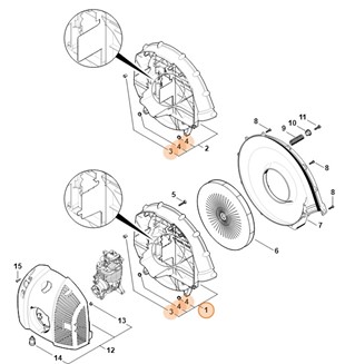 Obudowa dmuchawy, Stihl 42827004107