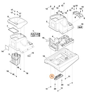 Wkład kanału powietrza, Stihl 60137660801