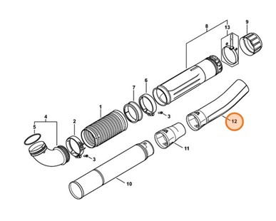 Dysza okrągła zagięta, Stihl 42447086302