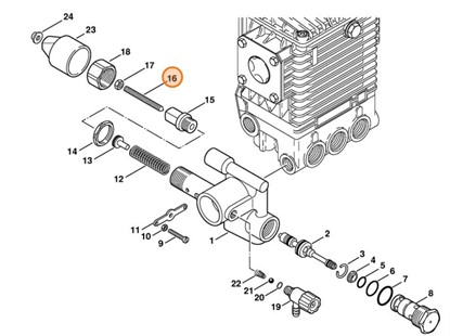 Śruba dwustronna, Stihl 91343811450