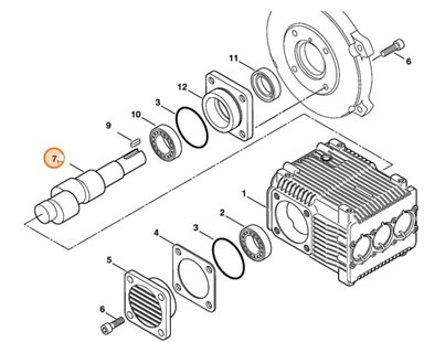  Wałek rozrządu, Stihl 47477055000