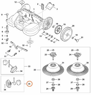 Koło ukośne, Stihl 48607300309