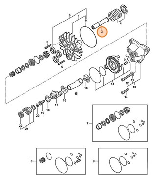 Zestaw tłoka, Stihl 47807607000