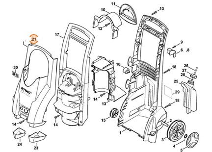 Pokrywa RE 162 K PLUS, Stihl 47447062101