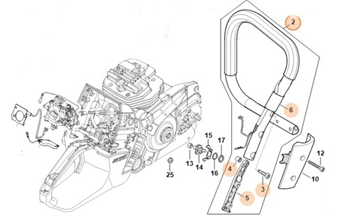 Uchwyt rurowy, Stihl 11447901721