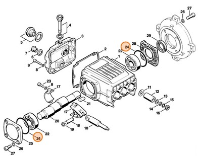 Okrągły pierścień uszczelniający 63,17x2,62, Stihl 96459458360