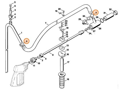 Taśma zaciskowa 20-32, Stihl 97710212250