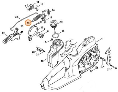 Sprężyna naciągowa, Stihl 12091627900
