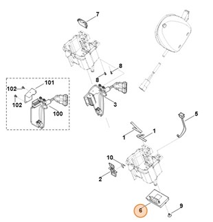 Moduł układu elektronicznego, Stihl 63204301410
