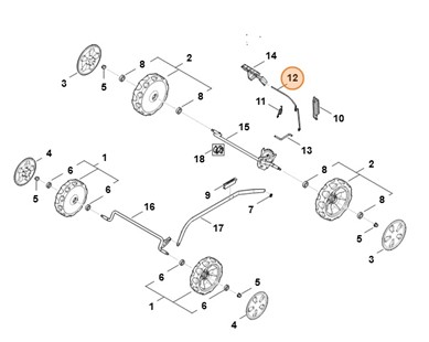 Dźwignia, Stihl WA417036700