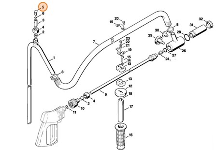 Trzpień regulacyjny, Stihl 49005020600