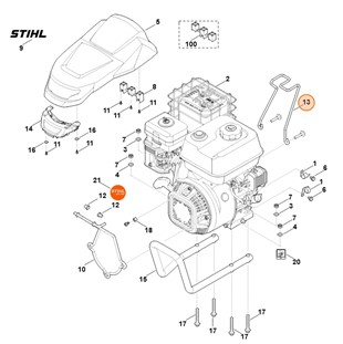 Uchwyt tylny, Stihl 62517162510