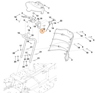 Płytka wspornika, Stihl 61707635450