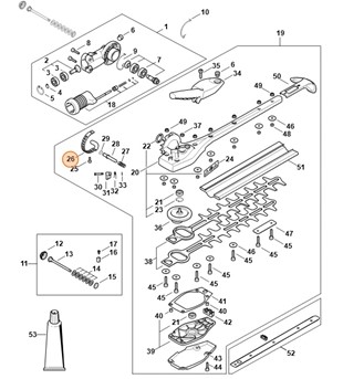 Listwa ryglująca, Stihl 42436424601