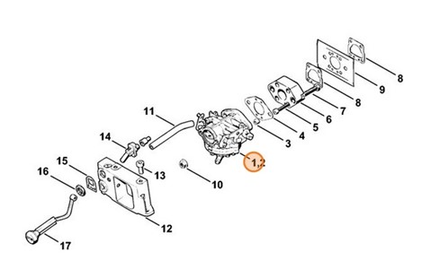 Gaźnik LA-S168A, Stihl 43081200600