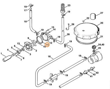 Pierścień uszczelniający, Stihl 42027088900