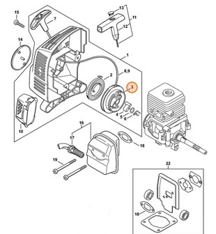 Rolka linki, Stihl 46011950400