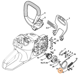 Sprężyna naciągowa, Stihl 12501627900