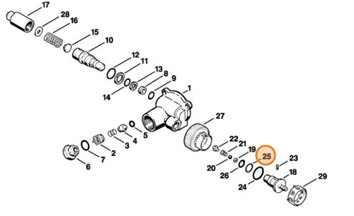 Okrągły pierścień uszczelniający 13x1,5, Stihl 96459457543