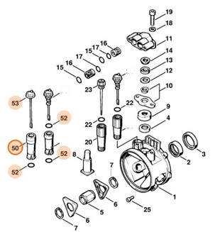 Króciec wlewu oleju, Stihl 47177005800