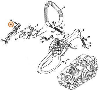 Okładzina uchwytu, Stihl 11377910601