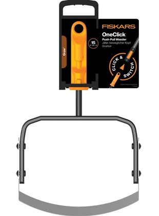 Głowica odchwaszczacz ogrodowy push-pull OneClick, Fiskars 1080696